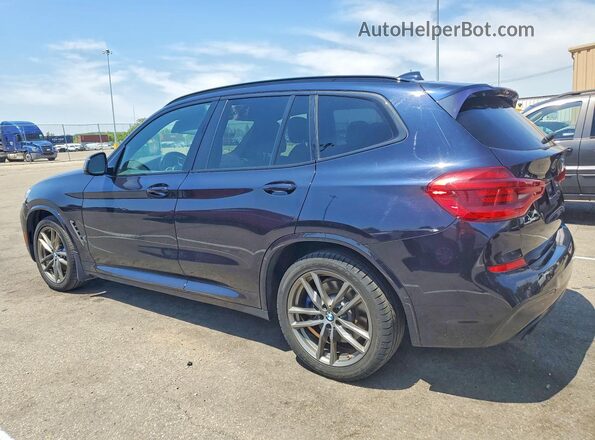 5UXTS3C58K0Z03790 2019 BMW X3 Blue Rear right