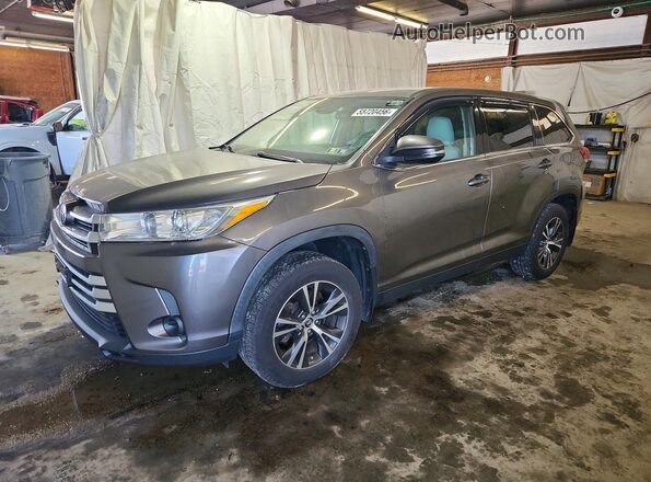 5TDBZRFH6KS704994 2019 TOYOTA HIGHLANDER Gray Rear left