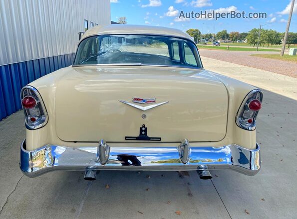 VC56L013996 1956 CHEVROLET BEL Бордовый Вид наклейки с VIN-кодом