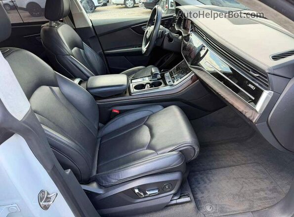 WA1FVAF12KD034643 2019 AUDI Q8 White Առջևի վահանակի տեսք