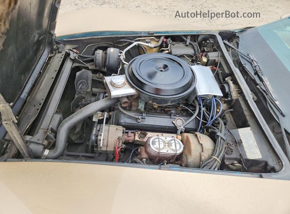 1Z8789S403398 1979 CHEVROLET CORVETTE Tan Widok komory silnika