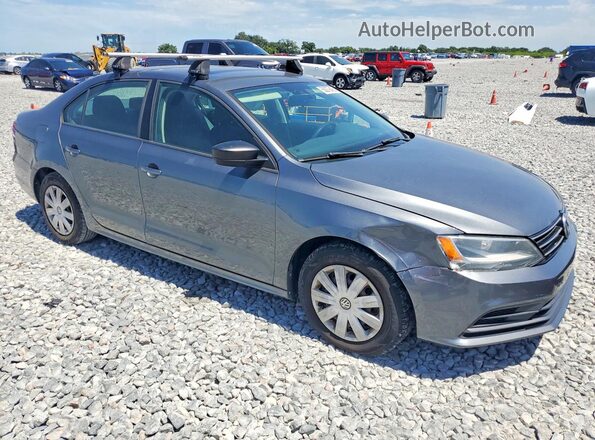 3VW267AJ4GM219975 2016 VOLKSWAGEN JETTA Gray Widok z przodu