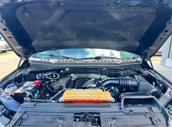 1FTFX1E53JFB18185 2018 FORD F150 Black წინა პანელის ხედი