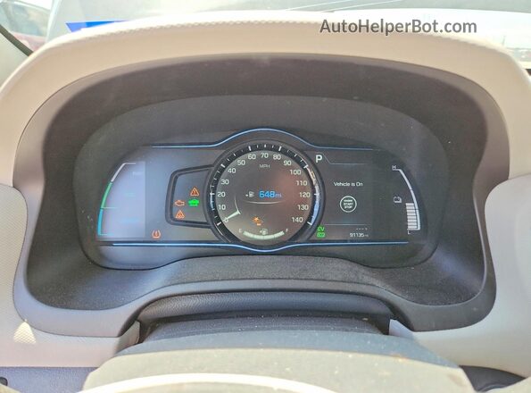 KMHC75LC0KU132338 2019 HYUNDAI IONIQ Charcoal Vista de los asientos traseros