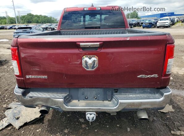 1C6SRFBT5LN195777 2020 RAM 1500 Burgundy Вид салону спереду