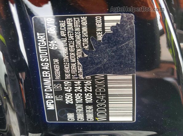 WDD3G4FB0KW026905 2019 MERCEDES-BENZ A-CLASS Black 