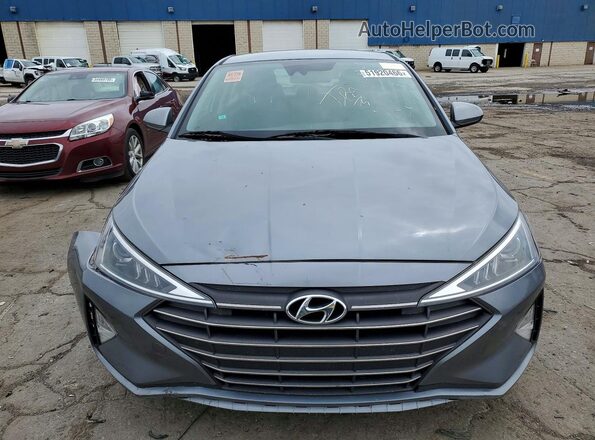 KMHD84LF1KU812903 2019 HYUNDAI ELANTRA Gray უკანა ხედი