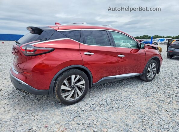 5N1AZ2MJ5KN143262 2019 NISSAN MURANO Красный Передняя правая четверть