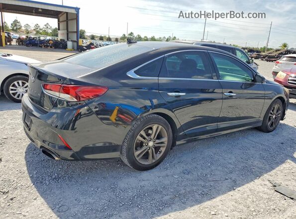 5NPE34AF8JH604682 2018 HYUNDAI SONATA Black 