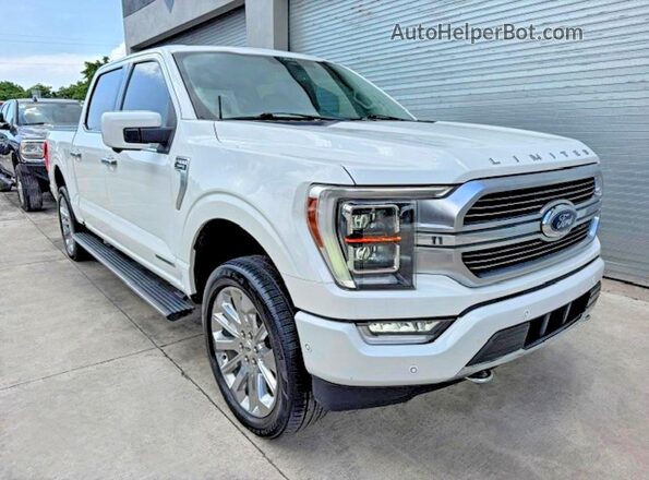 1FTFW1ED9MFB46636 2021 FORD F150 White წინა ხედი