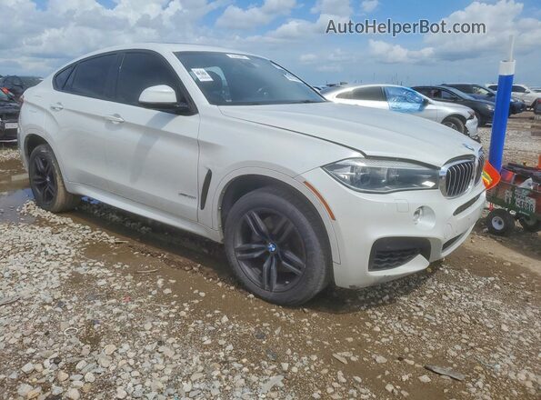 5UXKU6C53G0S82442 2016 BMW X6 White წინა ხედი