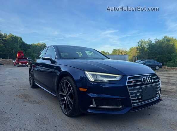 WAUB4AF40JA003891 2018 AUDI S4 Blue უკანა მარცხენა