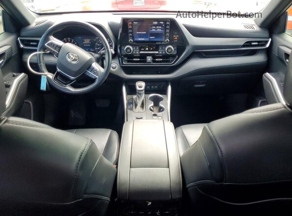 5TDLZRAH5MS068907 2021 TOYOTA HIGHLANDER Gray Widok zestawu wskaźników