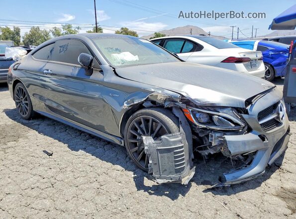 WDDWJ6EB9JF761621 2018 MERCEDES-BENZ C Gray Вид спереду