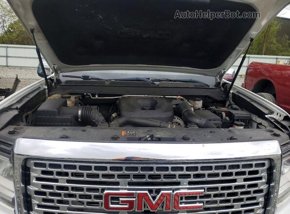 1GTP6EE13J1302082 2018 GMC CANYON White ძრავის განყოფილების ხედი