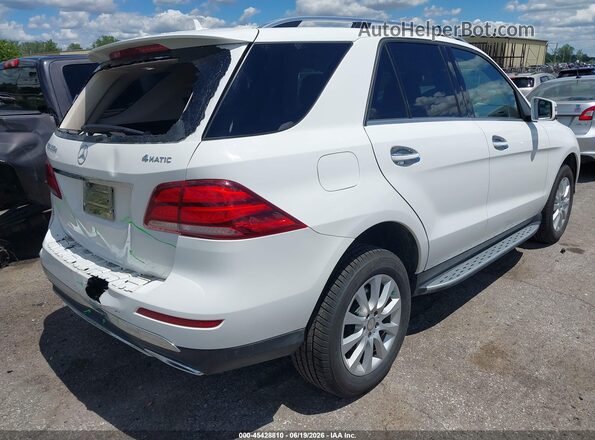 4JGDA0EB2GA752176 2016 MERCEDES-BENZ GLE 300D White Задня права чверть