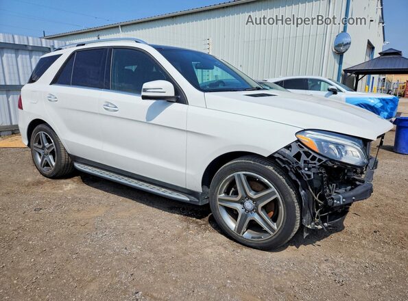 4JGDA2EB4GA767550 2016 MERCEDES-BENZ GLE Белый Передняя правая четверть