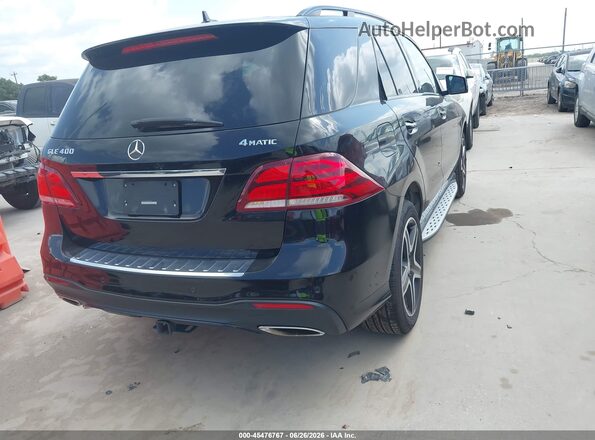 4JGDA5GB0GA765759 2016 MERCEDES-BENZ GLE 400 Black Задня права чверть