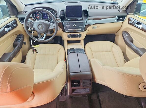 4JGDA5HB0HA932671 2017 MERCEDES-BENZ GLE Синий Вид панели приборов