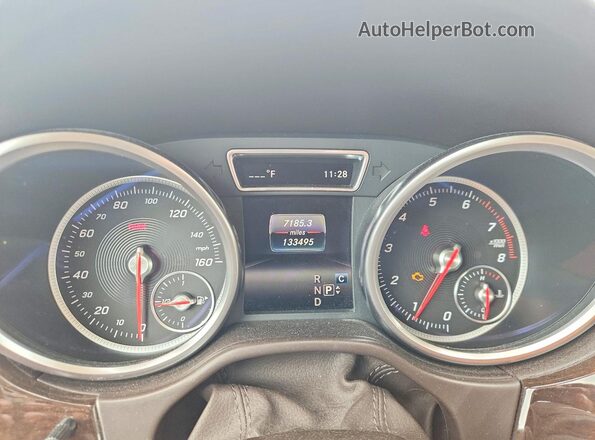 4JGDA5HB0HA932671 2017 MERCEDES-BENZ GLE Синий Вид щитка приборов