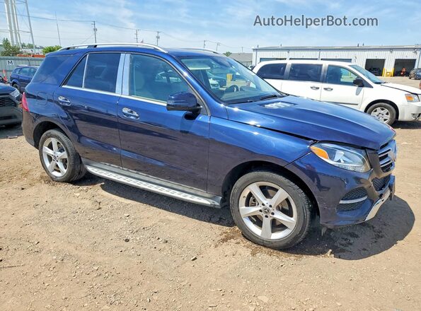 4JGDA5HB0HA991106 2017 MERCEDES-BENZ GLE Blue Передня права чверть