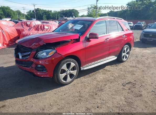 4JGDA5HB1GA755630 2016 MERCEDES-BENZ GLE 350 Red Передня ліва чверть