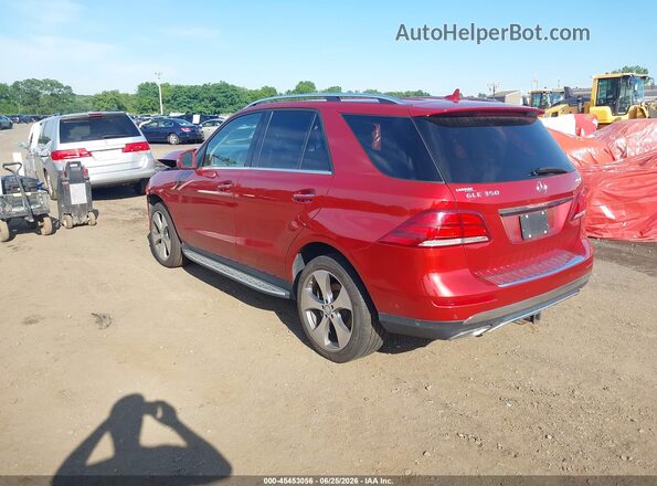 4JGDA5HB1GA755630 2016 MERCEDES-BENZ GLE 350 Red Задня ліва чверть