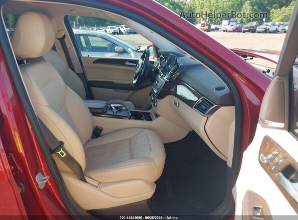 4JGDA5HB1GA755630 2016 MERCEDES-BENZ GLE 350 Red Вид салону спереду