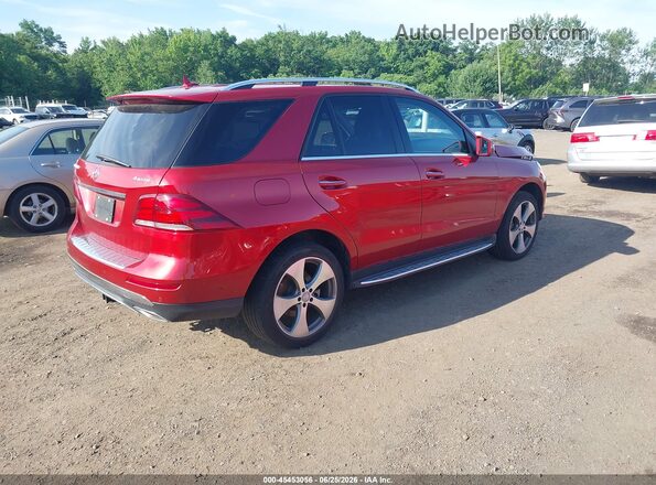 4JGDA5HB1GA755630 2016 MERCEDES-BENZ GLE 350 Red Задня права чверть