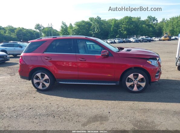 4JGDA5HB1GA755630 2016 MERCEDES-BENZ GLE 350 Red Вид задньої частини салону