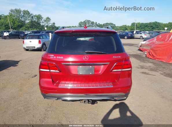 4JGDA5HB1GA755630 2016 MERCEDES-BENZ GLE 350 Red 
