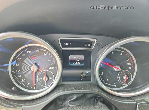4JGDA5HB1HA843983 2017 MERCEDES-BENZ GLE Gray Вид щитка приладів