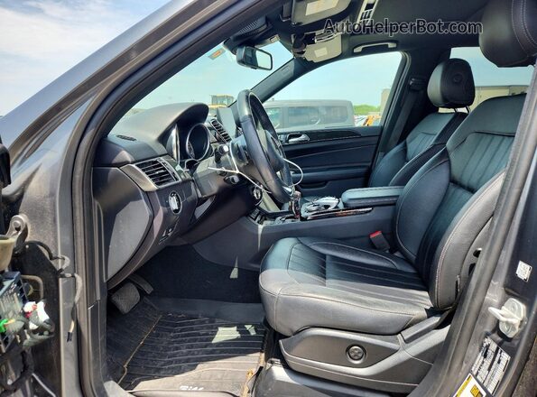 4JGDA5HB1HA843983 2017 MERCEDES-BENZ GLE Gray Вид салону спереду