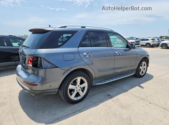 4JGDA5HB1HA843983 2017 MERCEDES-BENZ GLE Gray Задня права чверть