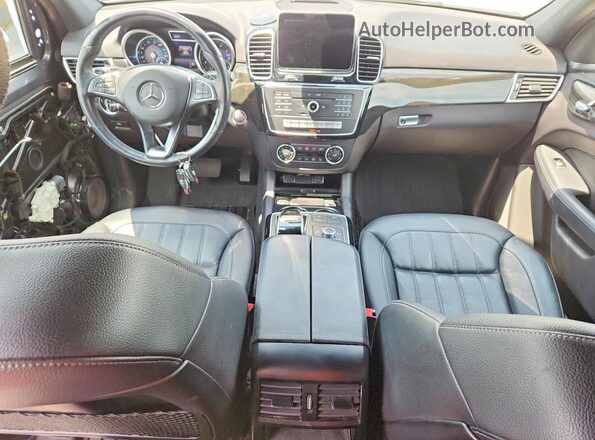 4JGDA5HB1HA843983 2017 MERCEDES-BENZ GLE Gray Вид панелі приладів