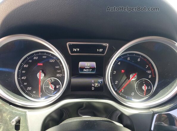 4JGDA5HB1JB073641 2018 MERCEDES-BENZ GLE Black Вид щитка приладів