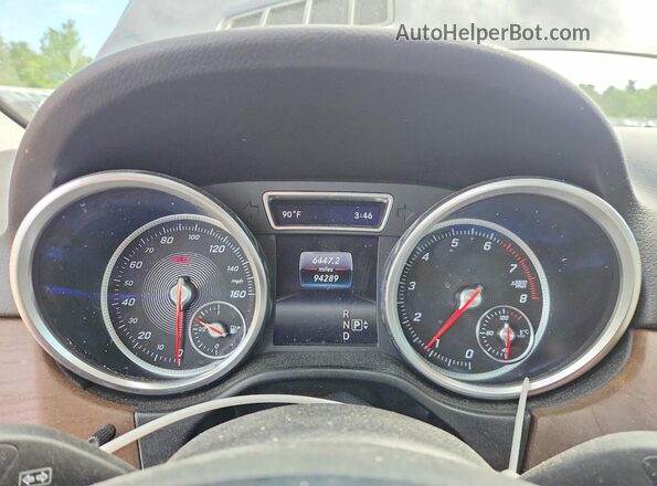 4JGDA5HB2GA710194 2016 MERCEDES-BENZ GLE Gray Widok zestawu wskaźników