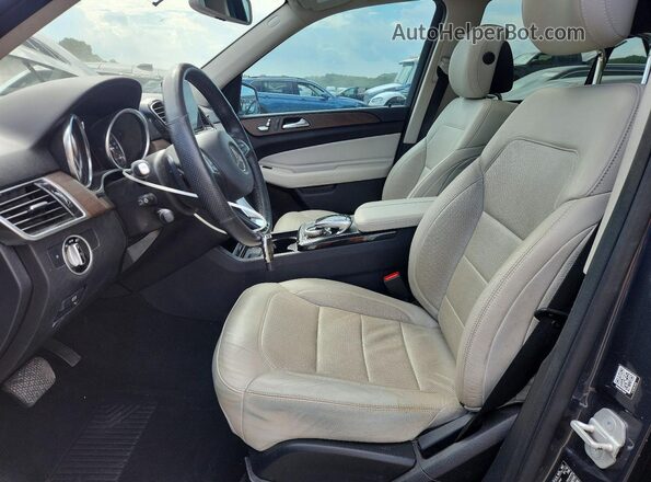 4JGDA5HB2GA710194 2016 MERCEDES-BENZ GLE Gray Widok wnętrza z przodu