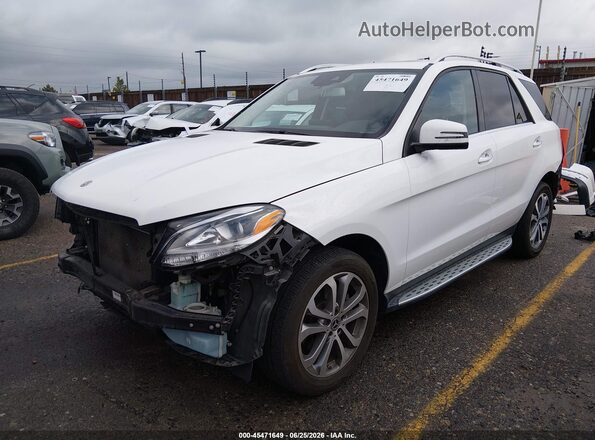 4JGDA5HB3HA950579 2017 MERCEDES-BENZ GLE 350 White Առջևի ձախ երեք քառորդ տեսարան