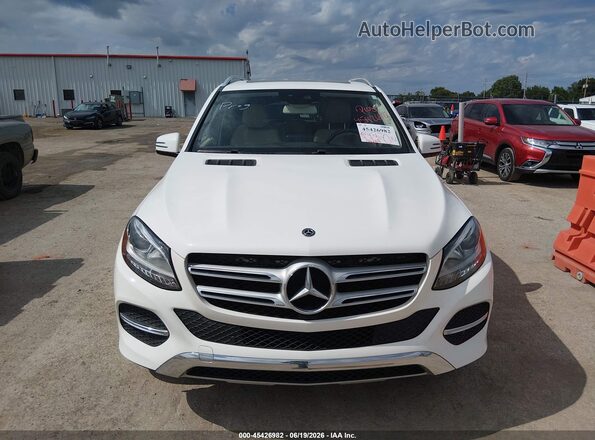 4JGDA5HB3HA963168 2017 MERCEDES-BENZ GLE 350 White Rear interior view