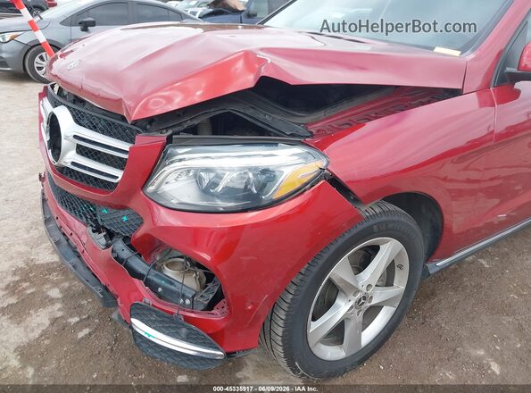 4JGDA5HB3JB117462 2018 MERCEDES-BENZ GLE 350 Red წინა ხედი