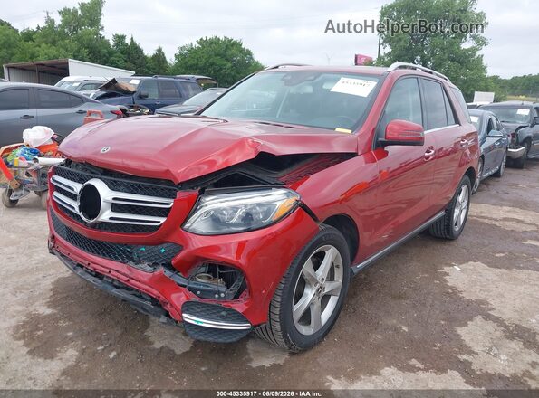 4JGDA5HB3JB117462 2018 MERCEDES-BENZ GLE 350 Red წინა მარცხენა ხედი სამი მეოთხედიდან