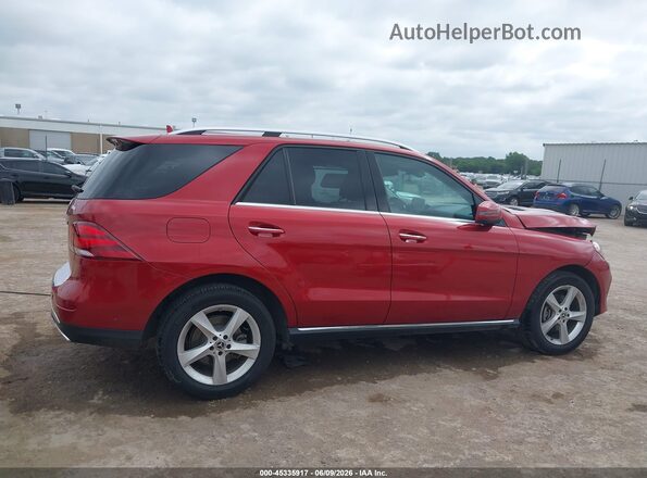 4JGDA5HB3JB117462 2018 MERCEDES-BENZ GLE 350 Red უკანა სალონის ხედი
