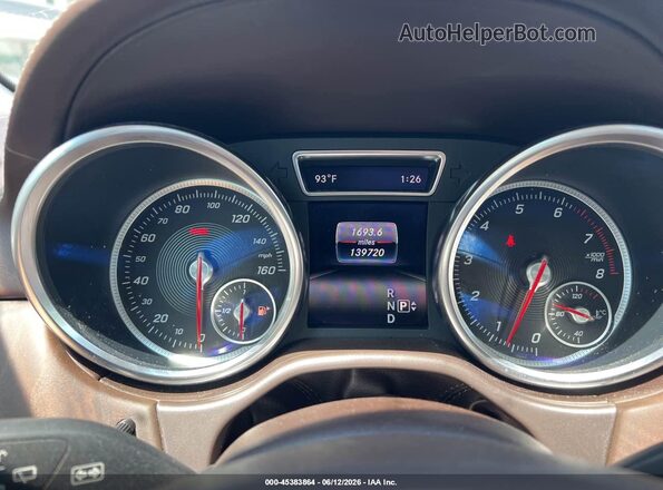 4JGDA5HB4GA700587 2016 MERCEDES-BENZ GLE 350 Красный Вид задних сидений