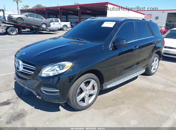 4JGDA5HB4GA762670 2016 MERCEDES-BENZ GLE 350 Black Передня ліва чверть