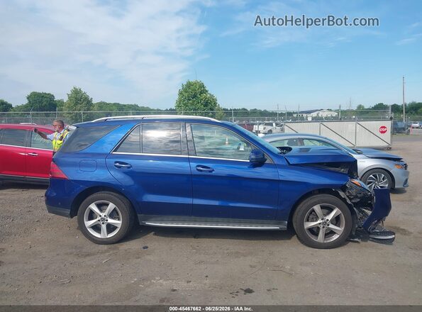 4JGDA5HB4HA944516 2017 MERCEDES-BENZ GLE 350 Синий Вид задней части салона
