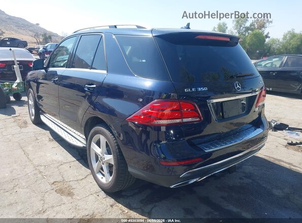 4JGDA5HB4JB035188 2018 MERCEDES-BENZ GLE 350 Black უკანა მარცხენა