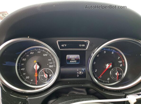 4JGDA5HB4JB165116 2018 MERCEDES-BENZ GLE Белый Вид щитка приборов