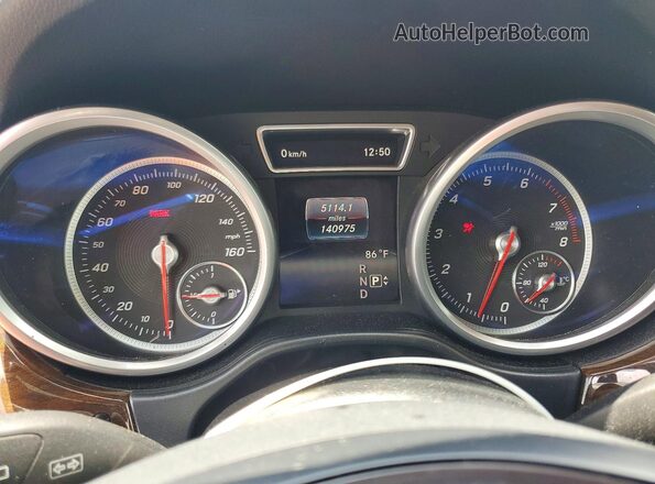 4JGDA5HB5GA678017 2016 MERCEDES-BENZ GLE Black Instrument cluster view