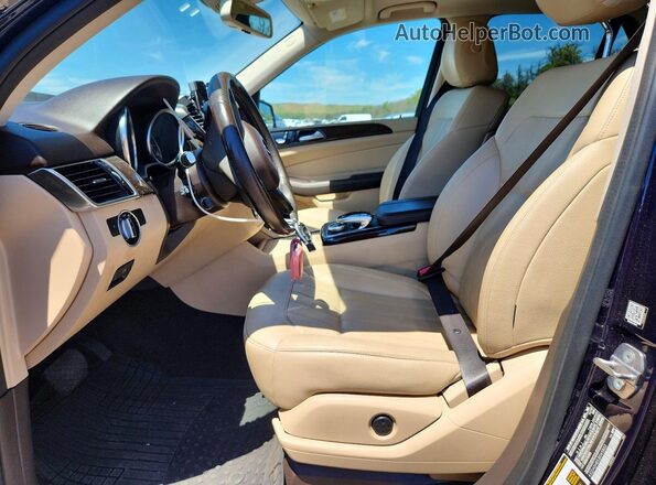 4JGDA5HB5JB065803 2018 MERCEDES-BENZ GLE Синий Вид салона спереди
